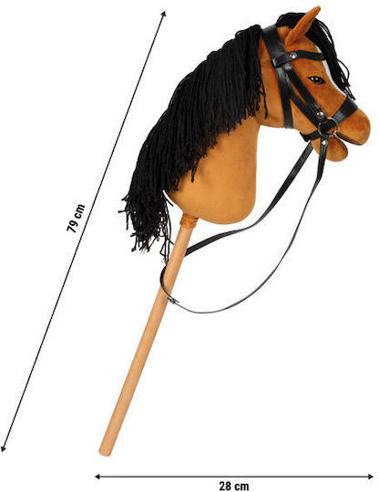 Hobbyhorse Music Stick Brown Horse with Bridle