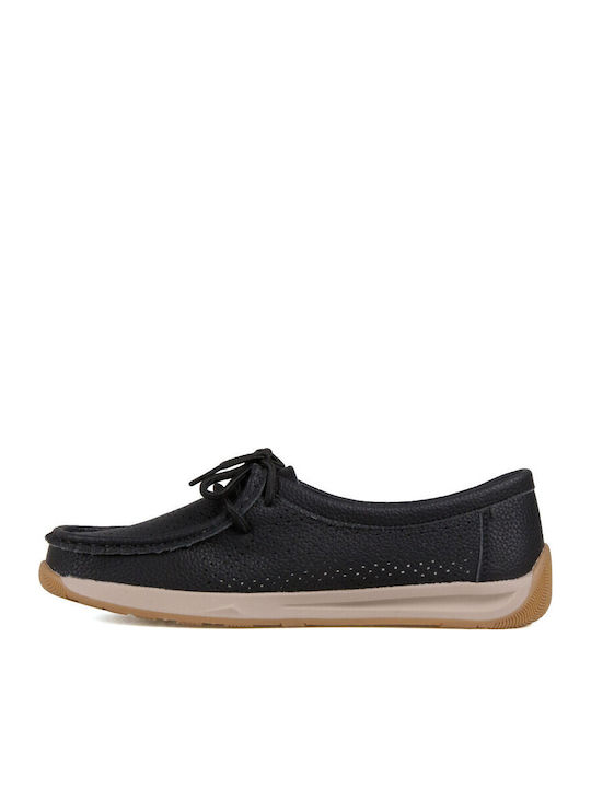 Mocasini Dama Loafers În Culoare Neagră
