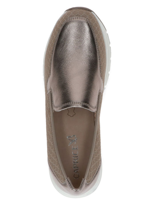 Damen Mokassins in Gold Farbe