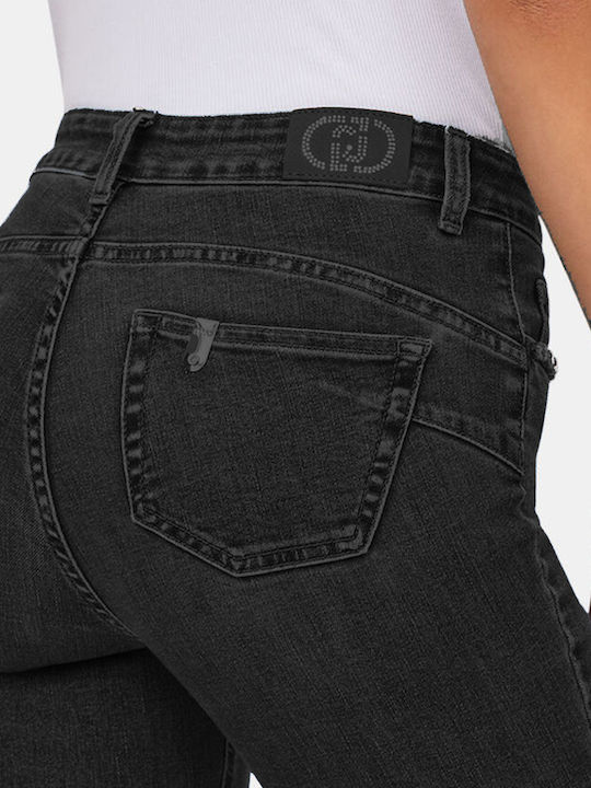 Women's Flared Gray Jean Pants