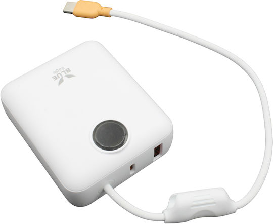 Blue Eagle BE-PB-15 Power Bank 10000mAh με Θύρα USB-A και Θύρα USB-C Λευκό
