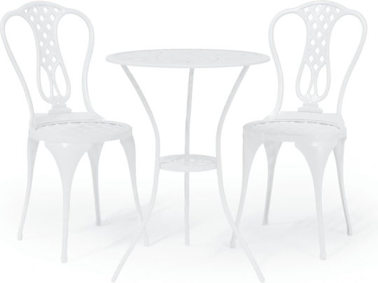 Dining Room Set 3 Pieces White Dining Room Set 3 Pieces White