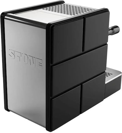 Stone Plus Αυτόματη Μηχανή Espresso 1200W με Μύλο Άλεσης Μαύρη