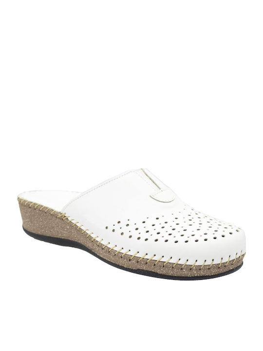 Anatomic Leather Women's Slippers White