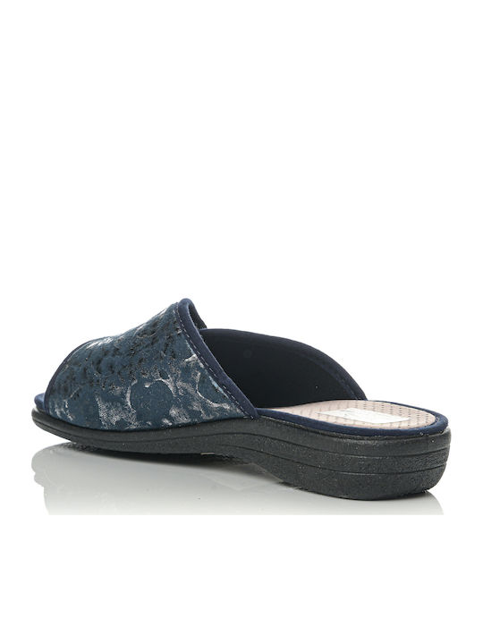 Anatomisch Damen Hausschuhe Marineblau