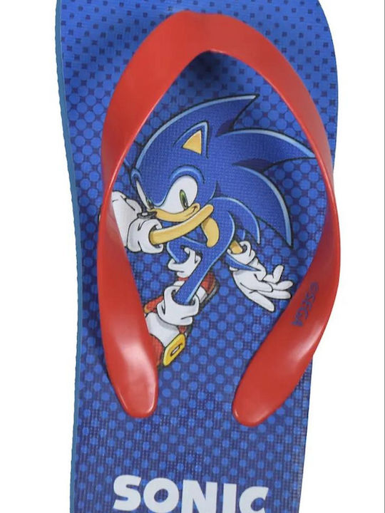 Flip-Flopi Pentru Copii Albastre Sonic
