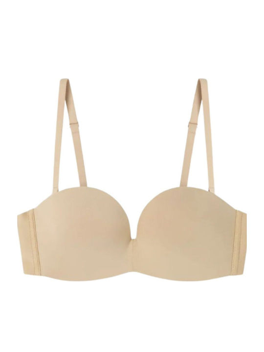 Sticker Push Up Beige Bra