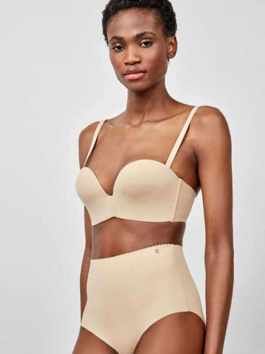 Sticker Push Up Beige Bra