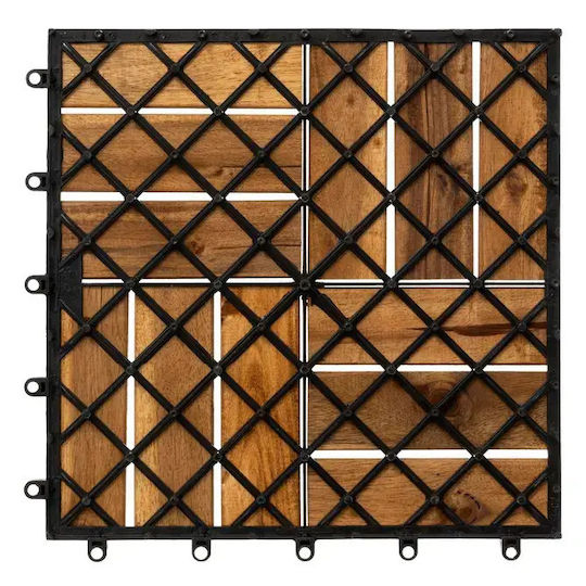 CM Material for Garden Flooring from Wood 30x30cm 9 Pieces