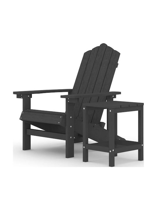 Adirondack Living Room Set for Small Outdoor Spaces 2 Pieces Anthracite