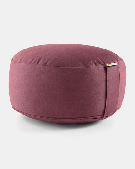 Lotuscrafts Meditation Pillow Lotus Aubergine Dimensions 31 × 15 Cm 1.5 Kg