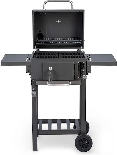 Smartic Stainless Steel Charcoal Grill with Thermometer 31.5x31.5cm