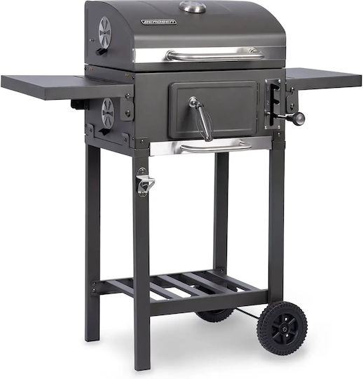 Smartic Stainless Steel Charcoal Grill with Thermometer 31.5x31.5cm