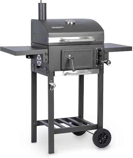 Smartic Stainless Steel Charcoal Grill with Thermometer 31.5x31.5cm