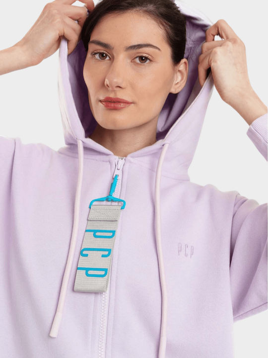 Γυναικείο Φούτερ με Κουκούλα Lilac