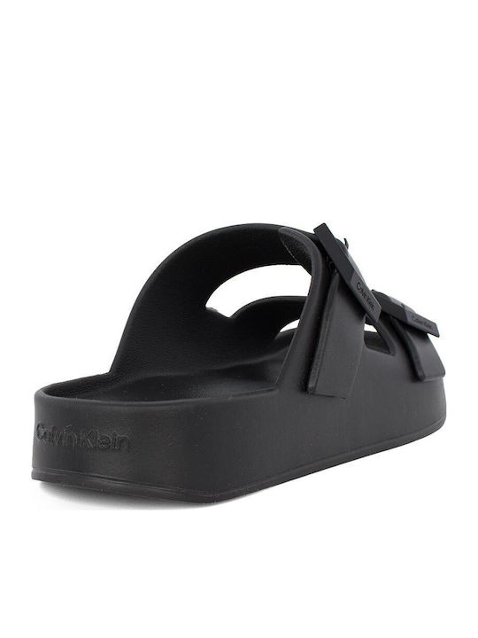 Leather Men's Sandals In Black Colour
