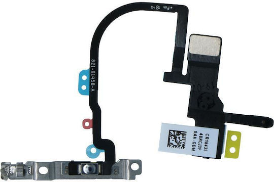 Apple Iphone Xs Power Button Flex Cable + Metal Bracket Original