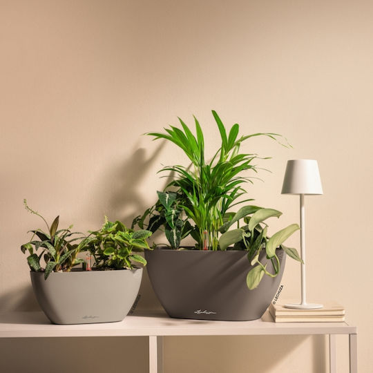 Lechuza Selbstbewässernder Blumentopf Sandbraun 39x19x18cm