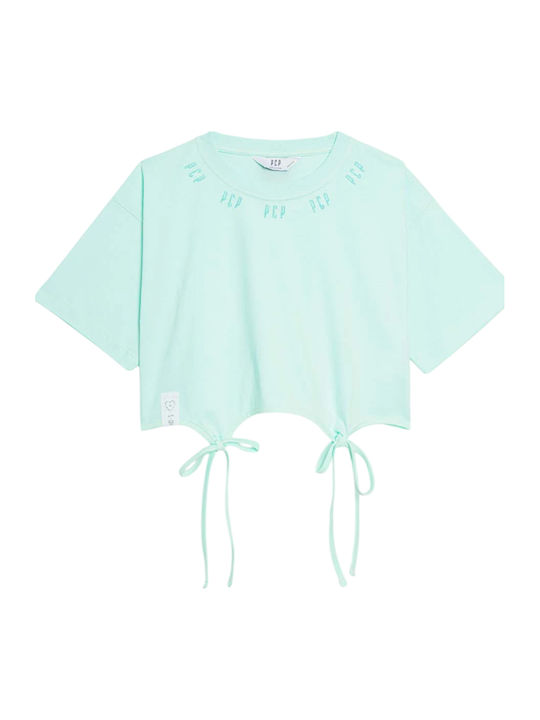 Amelie Дамска Crop Тениска Мента