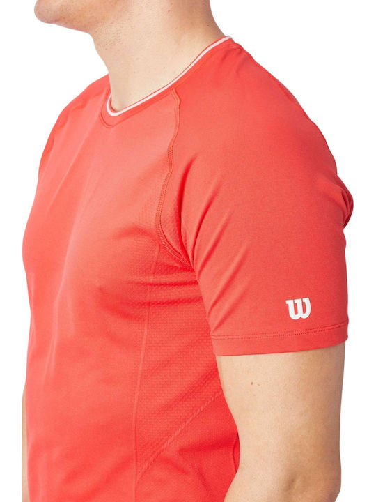 Wilson Team Seamless Crew WM00282411RDB Men's Red Blouse
