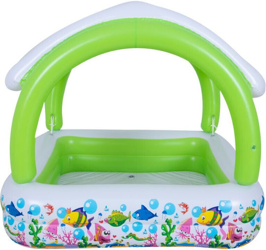 Children's Square Swimming Pool 240L Inflatable 143x143x123cm