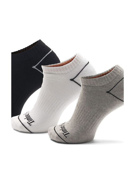 Timberland Bowden Herren Socken Schwarz-Weiß-Grau 3er Pack