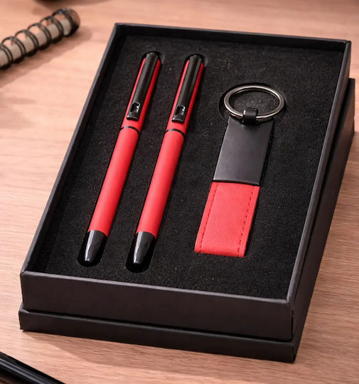 Metal Ballpoint Pen Set & Keychain Code 0510-220 Blue