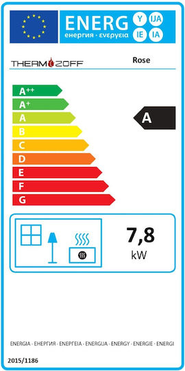 Thermozoff Stahl Holzöfen mit Backofen 7,78kW Weiße