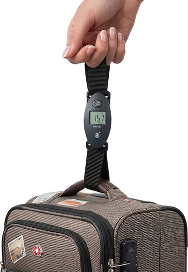 Avizar Portable Electronic Luggage Scale Lcd Screen Up To 40 Kg Black