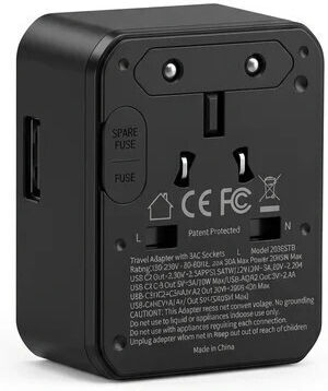 Hyperloq Anker Steckdosenadapter in Universal