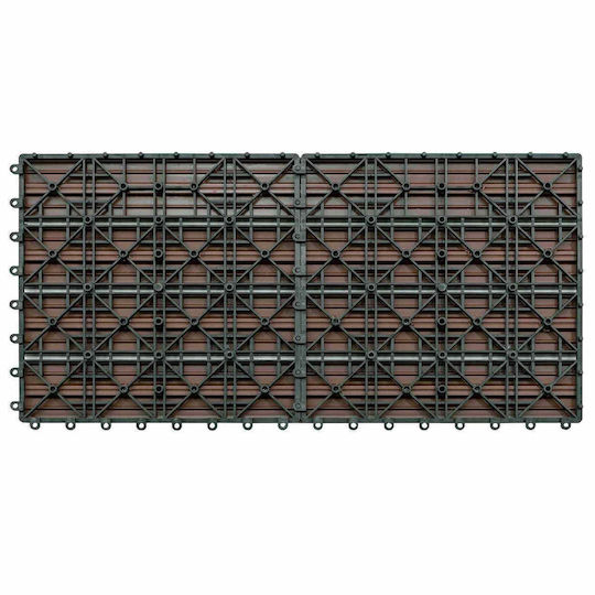 vidaXL Tile for Garden Flooring from WPC 60x30cm 6 Pieces