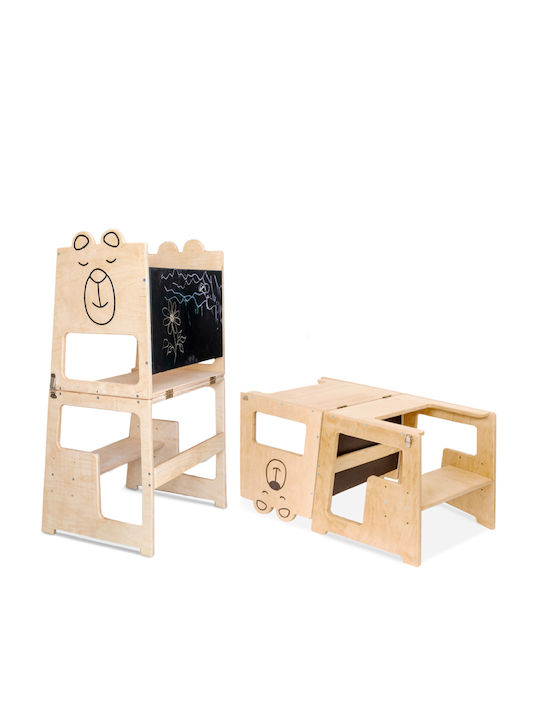 Măsuță Pentru Copii Din Lemn Bej BT-4-PLAY_05 Farnora Decor