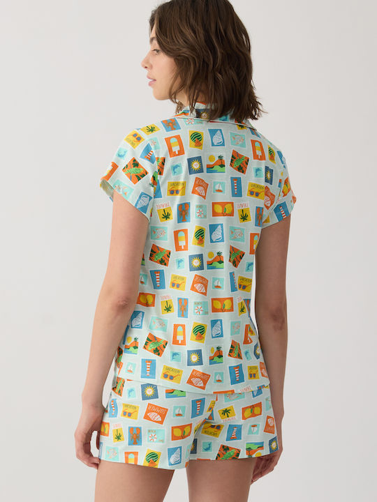 Minerva Summer Women's Pyjama Set Cotton