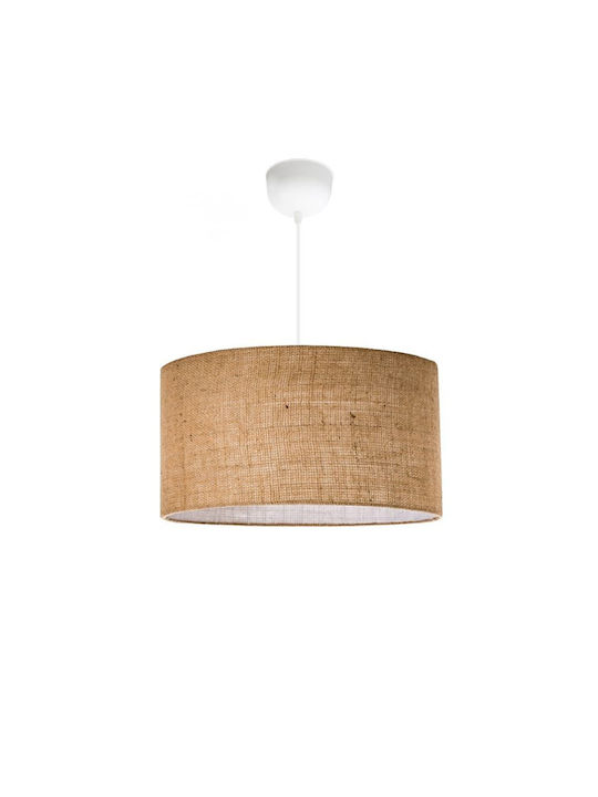 Megapap Monahan Pendant Light Beige with Socket E27 38x21x70cm