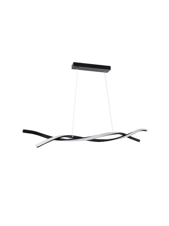 GloboStar Morales Pendant Light Black Rail 90x14x14cm