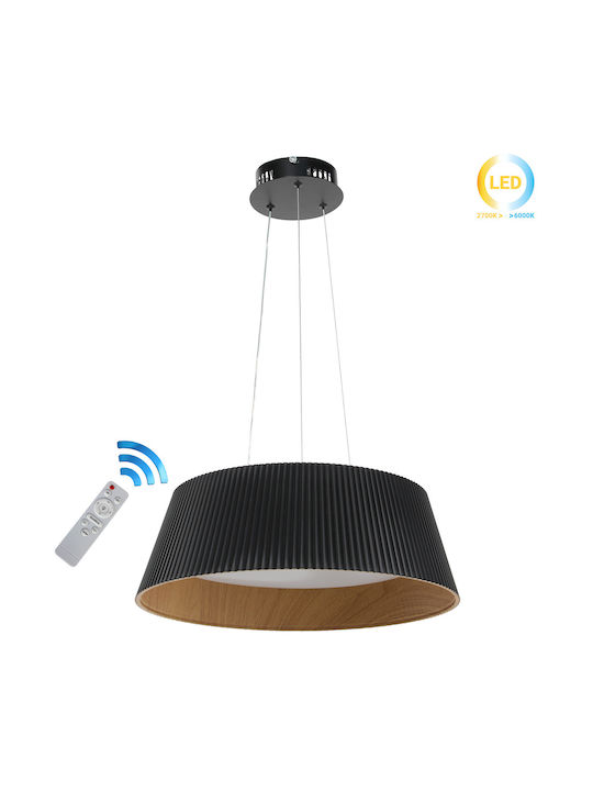 Keskor Κρεμαστό Φωτιστικό Μαύρο LED 45x45x15εκ.