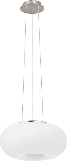 Eglo Optica-c LED Smart Κρεμαστό Φωτιστικό Λευκό 44.5x44.5x150εκ. Eglo Optica-c LED Smart Κρεμαστό Φωτιστικό Λευκό 44.5x44.5x150εκ.
