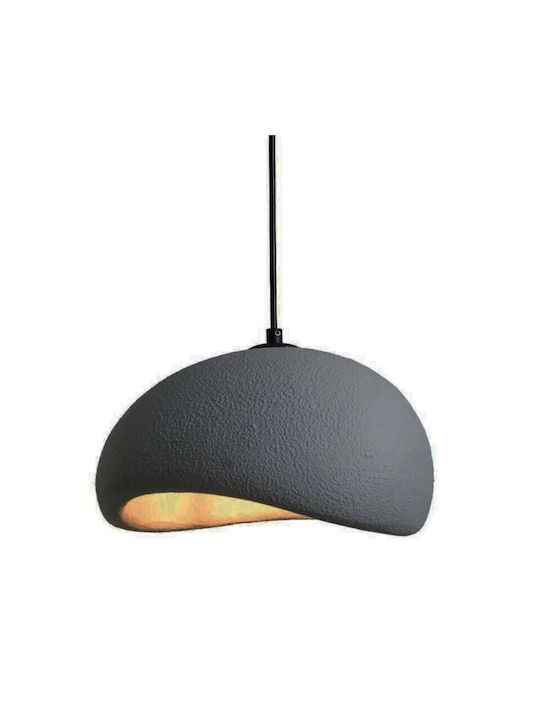 Atman Verstellbar Hängelampe Gray mit Fassung E27 30x30x17cm.