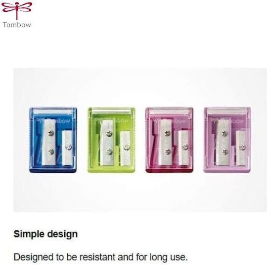 Tombow Sharpener Ippo Transparent 2 Holes Ksa-121 4901991006742