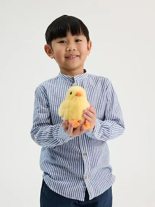 Kids Striped Long-sleeved Blue Shirt