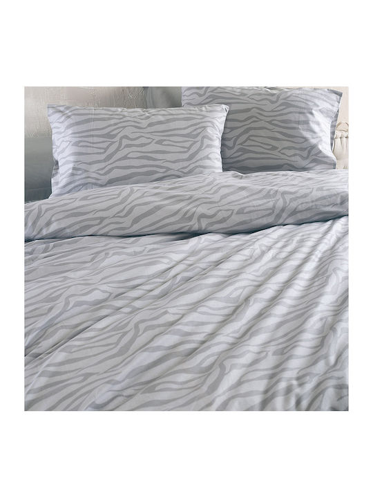 Rythmos Trisha Super Double Bed Sheets Set 230x260cm Gray (4pcs)