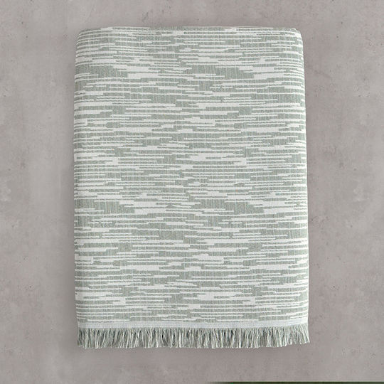Rythmos Atticus Sesselüberwurf Jacquard 160x180cm Xaki