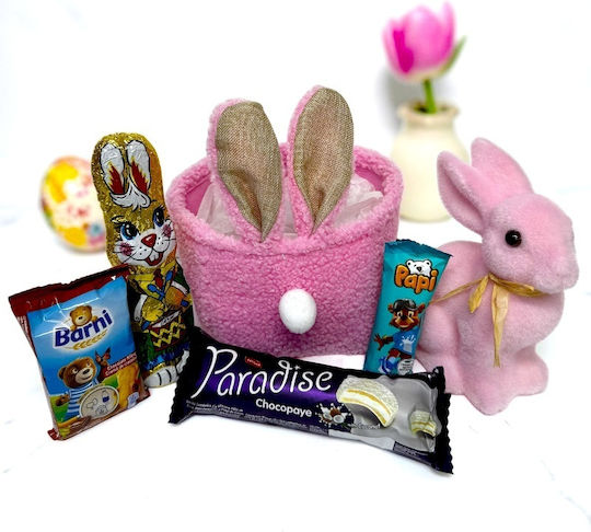 Easter Gift Box Kids Bunny Joy Pink Decorative Bunny Sweets Selection