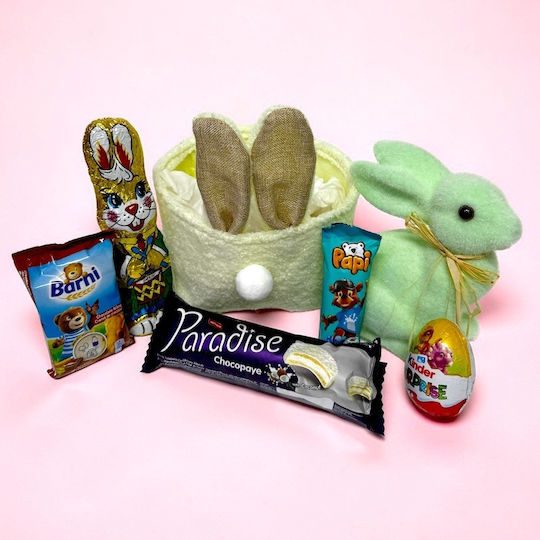 Easter Gift Box Children Bunny Joy Kinder Pastel Green Decorative Bunny Selection Sweets