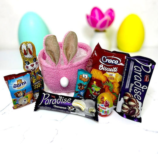 Ostergeschenkbox Rosa Häschen Mix Kinder Überraschung Süßigkeiten