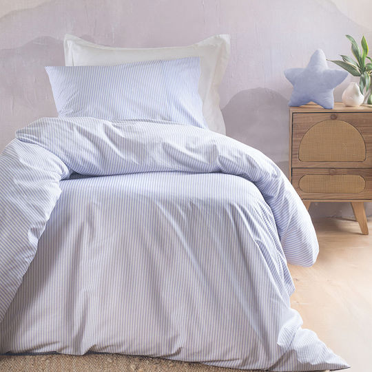 Rythmos Single Quilt Set 160x240cm Motiv Light Blue 420 GSM