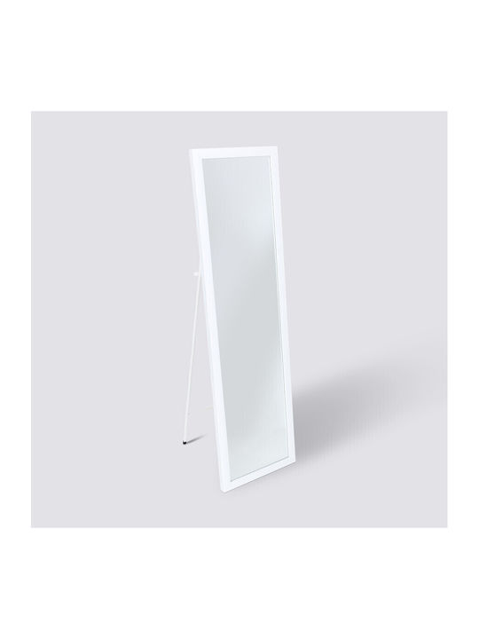5Five Oglindă De Podea Cu Cadru Alb Din Polirășină 125.4x35.4cm