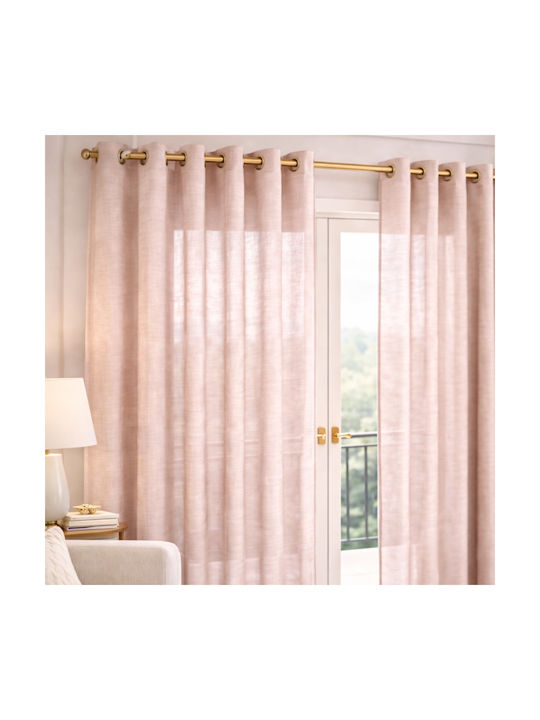 My Home Luxury Perdea Cu Capse Roz 280x270cm