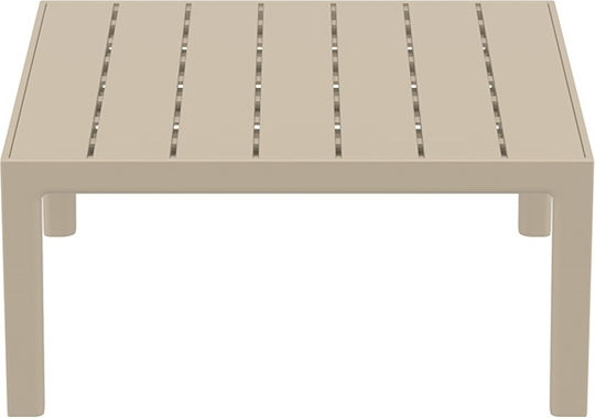 Garten- und Terrassentisch Portofino Lounge 70x70x33 Taupe