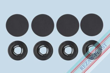 Rezaw Plast Πλαστικά Κλιπ Αυτοκινήτου 4τμχ